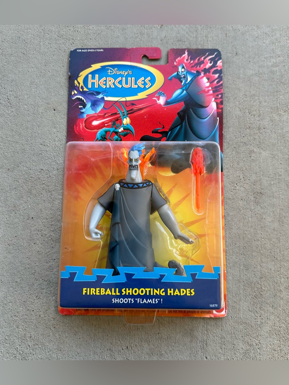 Vintage Mattel Disney Hercules Hades Action Figure Fireball Shooting Boxed 1997